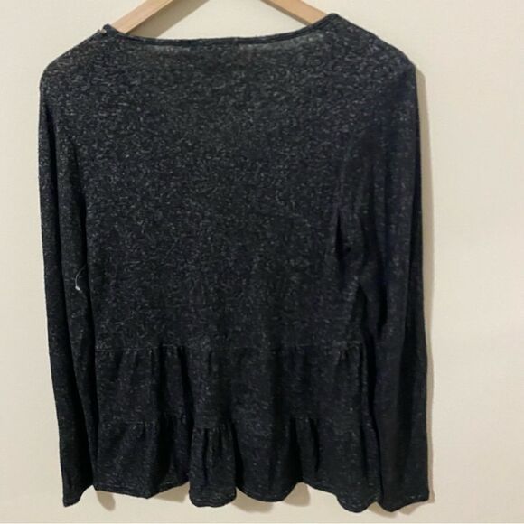 Green Envelope Babydoll Peplum Long Sleeve - Picture 3 of 6